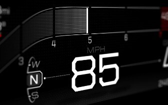 All-New Ford GT Supercar’s Digital Instrument Display 